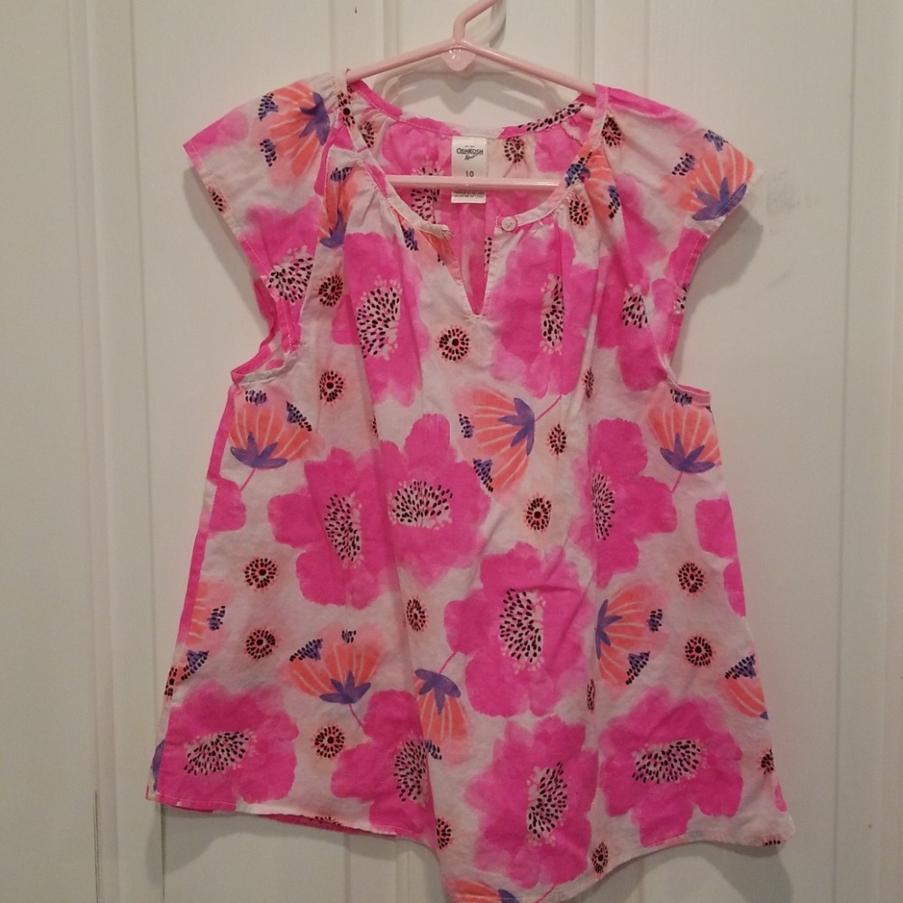 Girls Osh Kosh Floral Shirt (10)